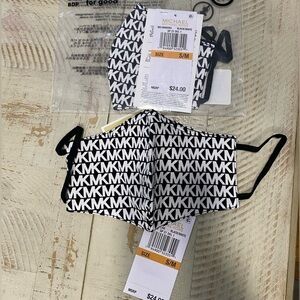 NWT Bundle of 2 Michael Kors Black and White Face Masks